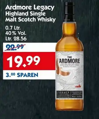 Hol'ab Getränkemarkt Ardmore Legacy Highland Single Malt Scotch Whisky Angebot