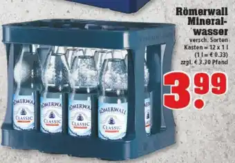 trinkgut Römerwall Mineralwasser 12x1L Angebot