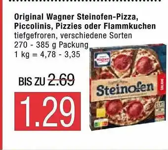 Marktkauf Original Wagner Steinofen-pizza Piccolinis, Pizzies Oder Flammkuchen Angebot