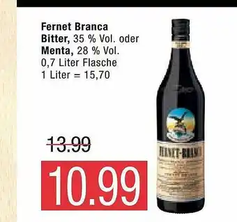 Marktkauf Fernet Branca Bitter Oder Menta Angebot