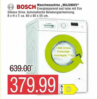 Marktkauf Bosch Waschmaschine Waj280v2 Angebot