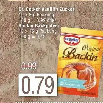 Marktkauf Dr Oetker Vanillin Zucker Oder Backin Backpulver Angebot