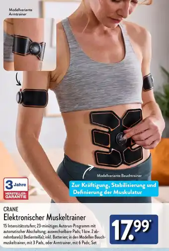 Aldi Nord CRANE Elektronischer Muskeltrainer Angebot