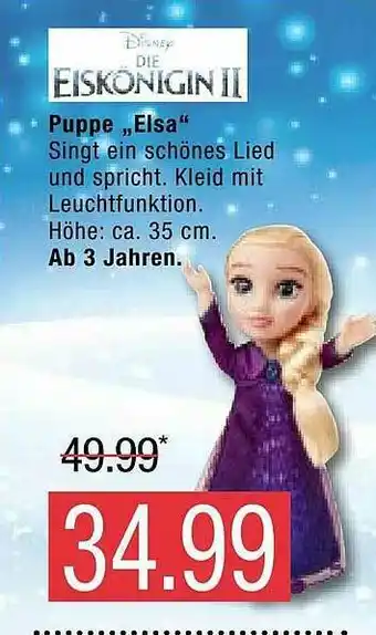 Marktkauf Disney Puppe Elsa Angebot