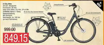 Marktkauf E-city-bike Angebot