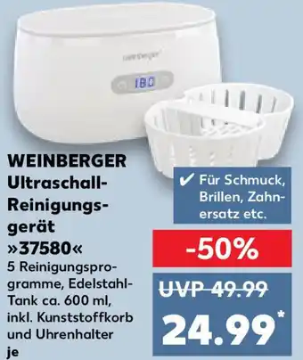 Kaufland WEINBERGER Ultraschall Reinigungsgerät 37580 Angebot
