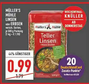 Marktkauf Müller's Mühle Linsen Oder Erbsen Angebot