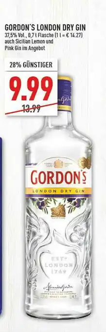 Marktkauf Gordon's London Dry Gin Angebot