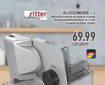 Marktkauf Ritter Allesschneider E16 Angebot