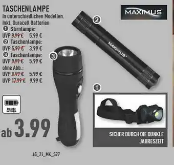 Marktkauf Maximus Taschenlampe Angebot