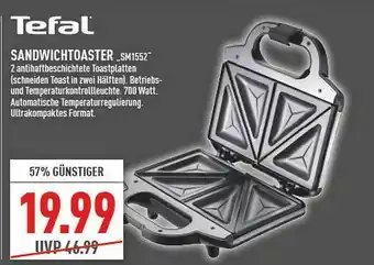 Marktkauf Tefal Sandwichtoaster Sm1552 Angebot