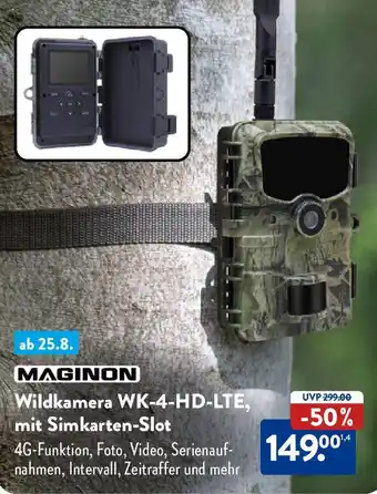 Aldi Nord MAGINON Wildkamera WK-4-HD-LTE, mit Simkarten-Slot Angebot