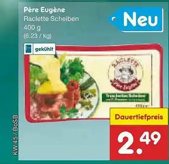 Netto Marken-Discount Père Eugène Raclette Scheiben Angebot