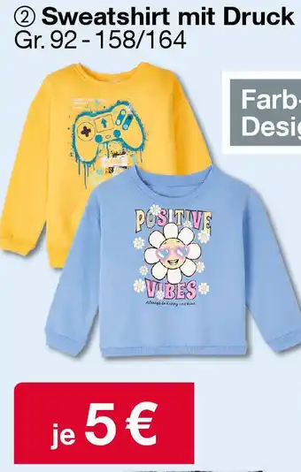 Woolworth Sweatshirt mit Druck Angebot