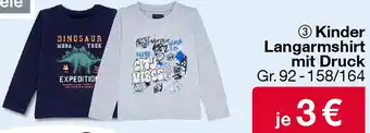 Woolworth Kinder Langarmshirt mit Druck Angebot
