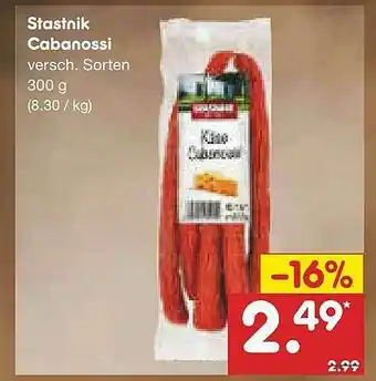 Netto Marken-Discount Stastnik Cabanossi Angebot