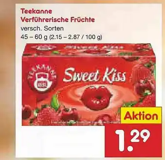 Netto Marken-Discount Teekanne Verführerische Früchte Angebot