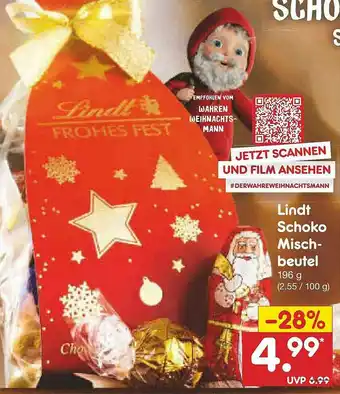 Netto Marken-Discount Lindt Schoko Mischbeutel Angebot