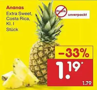 Netto Marken-Discount Ananas Extra Sweet Angebot