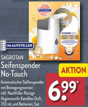 Aldi Nord SAGROTAN Seifenspender No-Touch Angebot