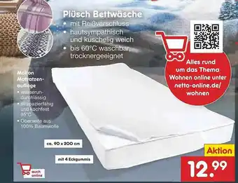 Netto Marken-Discount Plüsch Bettwäsche Angebot