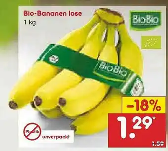 Netto Marken-Discount Biobio Bio-bananen Lose Angebot