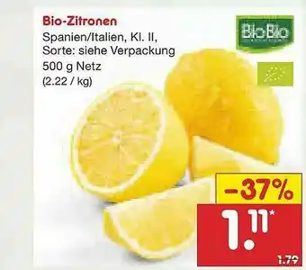 Netto Marken-Discount Biobio Bio-zitronen Angebot