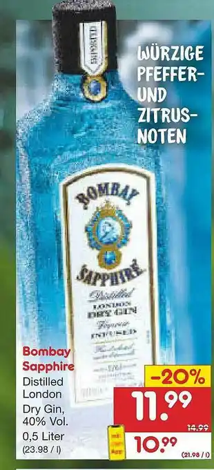 Netto Marken-Discount Bombay Sapphire Angebot