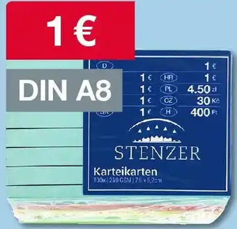 Woolworth STENZER Karteikarten Angebot