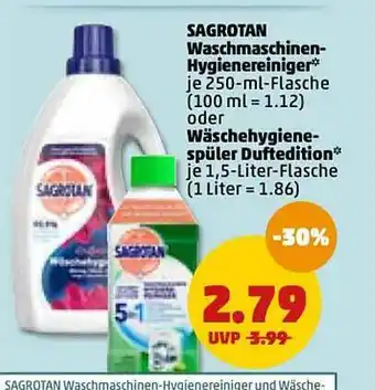 PENNY Sagrotan Waschmaschine Hygienereiniger Oider Wäschehygiene Spüler Duftedition Angebot