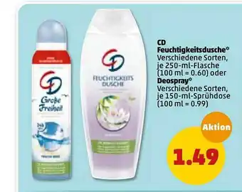 PENNY Cd Feuchtigkeitsdusche Oder Deospray Angebot