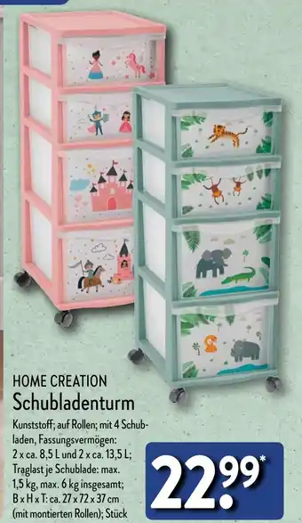 Aldi Nord HOME CREATION Schubladenturm Angebot