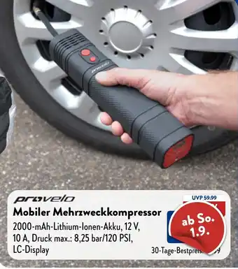 Aldi Nord provelo Mobiler Mehrzweckkompressor Angebot