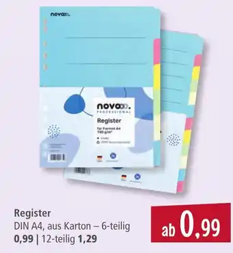 Pfennigpfeiffer Register Angebot