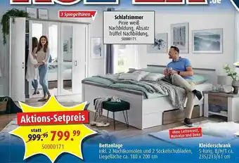 ROLLER Schalfzimmer, Bettanlage, Kleiderschrank Angebot