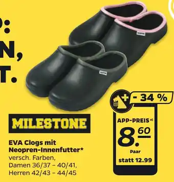 NETTO MILESTONE EVA Clogs mit Neopren-Innenfutter Angebot