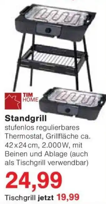 Jawoll TIM HOME Standgrill Angebot