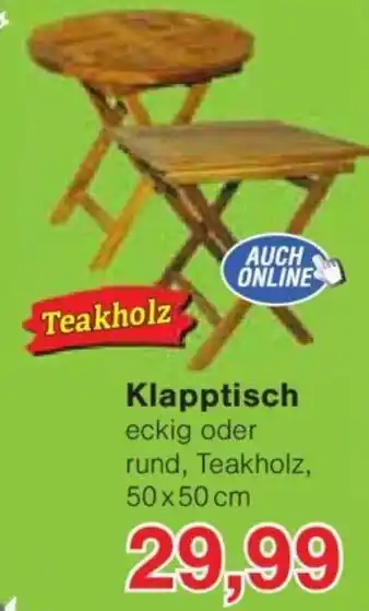 Jawoll Klapptisch Angebot