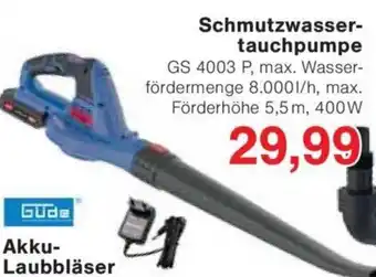 Jawoll Güde Akku- Laubbläser Angebot