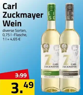 Logo Getränkemarkt Carl Zuckmayer Wein 0,75L Angebot