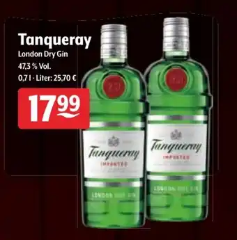 Getränke Hoffmann Tanqueray London Dry Gin 0,7L Angebot