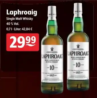 Getränke Hoffmann Laphroaig Single Malt Whisky 0,7L Angebot