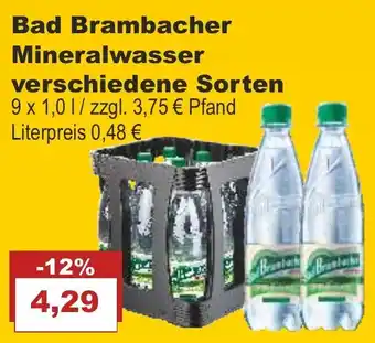 Bilgro Bad Brambacher Mineralwasser 9x1L Angebot