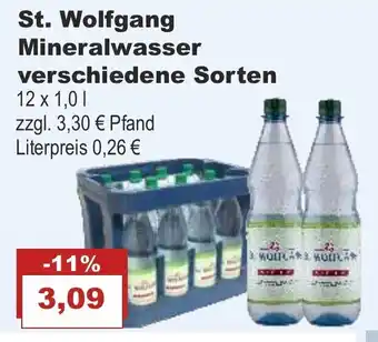 Bilgro St. Wolfgang Mineralwasser 12x1L Angebot