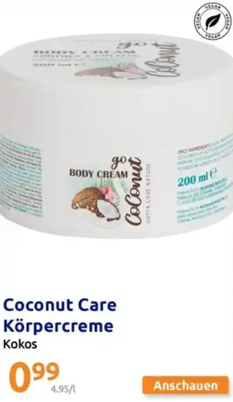 Action Coconut Care Körpercreme Angebot