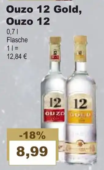 Bilgro Ouzo 12 Gold, Ouzo 12, 0,7L Angebot