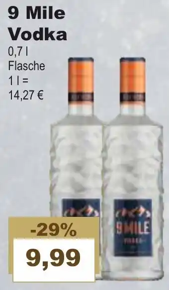 Bilgro 9 Mile Vodka 0,7L Angebot