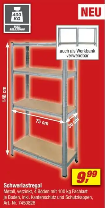 toom Baumarkt Schwerlastregal Angebot