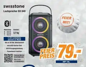 Expert Swisstone Lautsprecher BX 840 Angebot