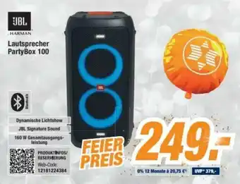 Expert JBL Lautsprecher PartyBox 100 Angebot